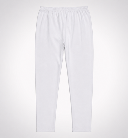 White Full-Length School Uniform Tights