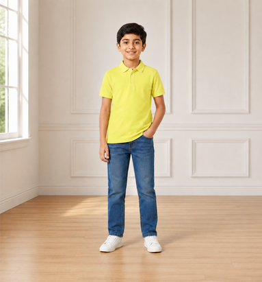 Yellow Polo Uniform T-Shirt