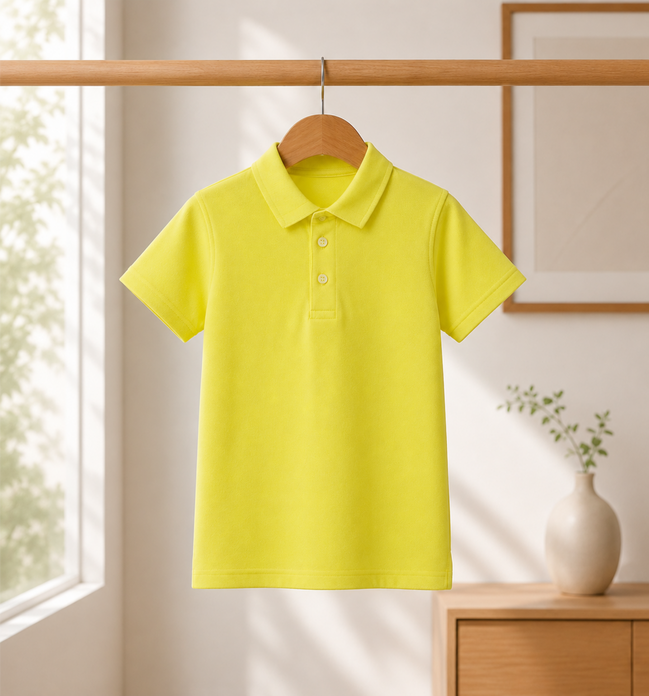 Yellow Polo Uniform T-Shirt