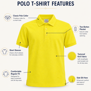 Yellow Polo Uniform T-Shirt