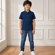 Navy Blue Polo Uniform T-Shirt