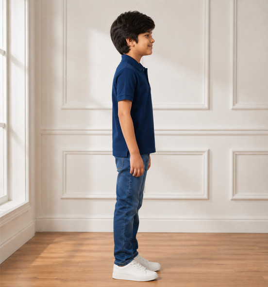 Navy Blue Polo Uniform T-Shirt