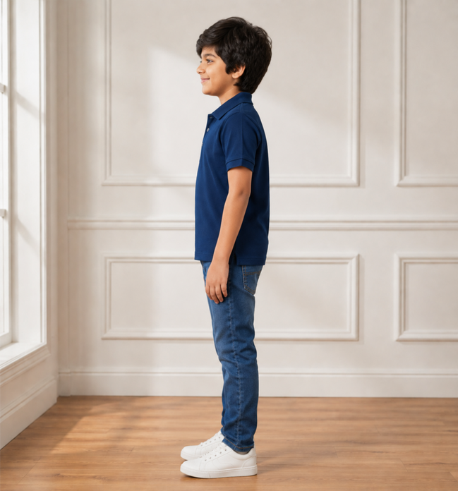 Navy Blue Polo Uniform T-Shirt