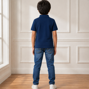 Navy Blue Polo Uniform T-Shirt