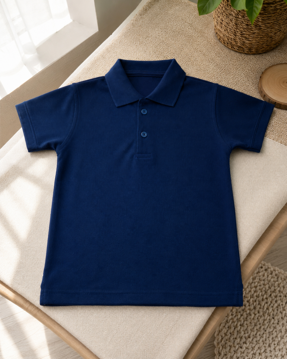 Navy Blue Polo Uniform T-Shirt