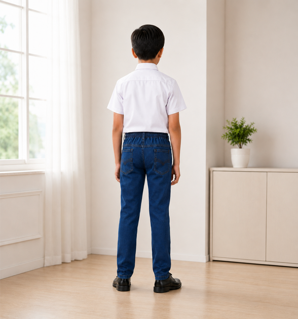 Blue Denim Uniform Jeans