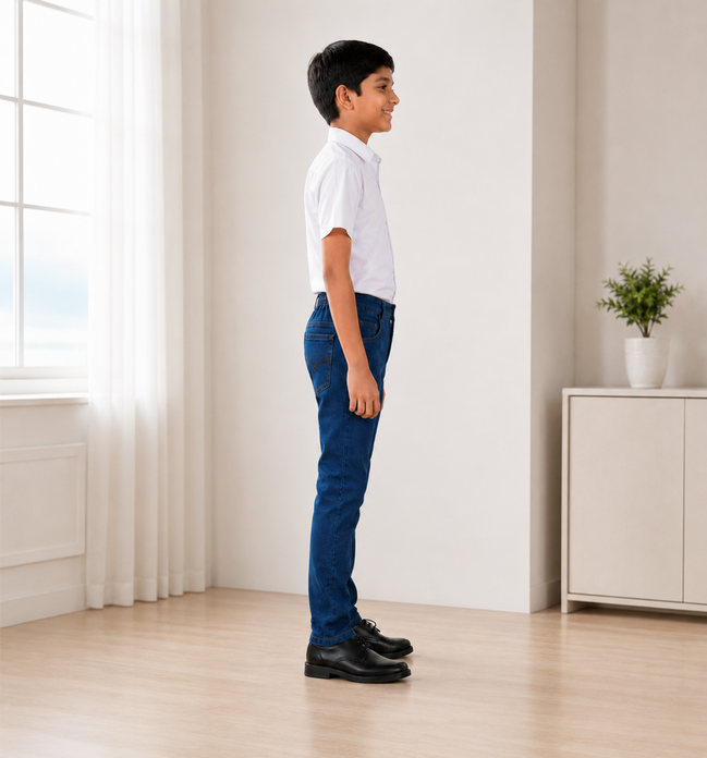 Blue Denim Uniform Jeans