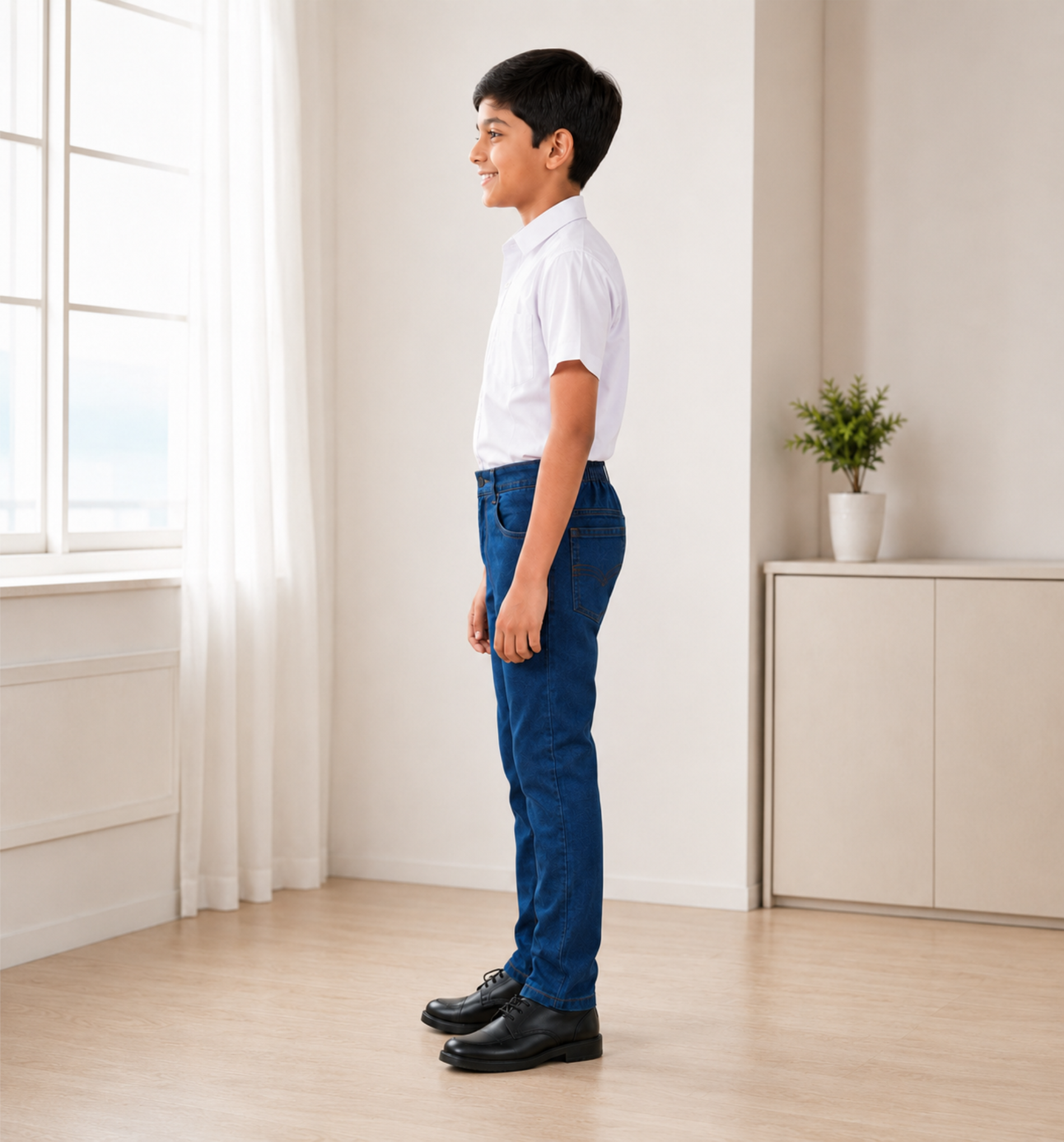 Blue Denim Uniform Jeans