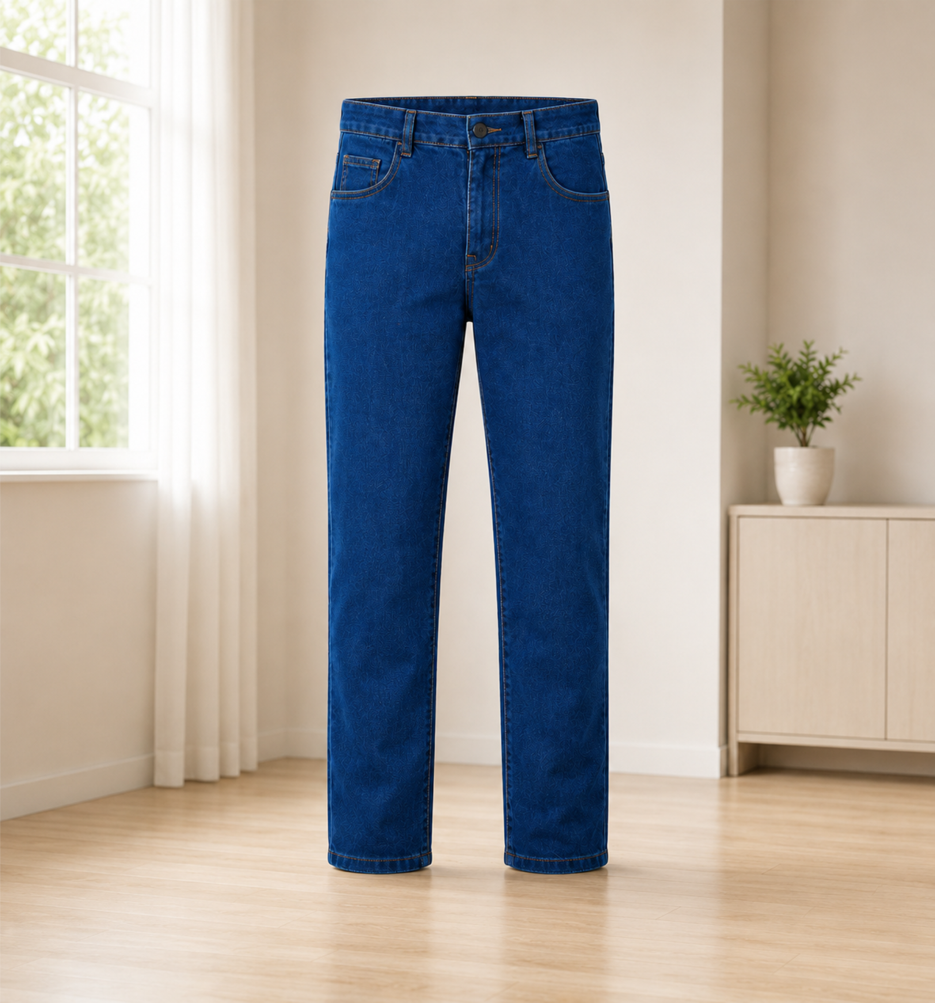 Blue Denim Uniform Jeans