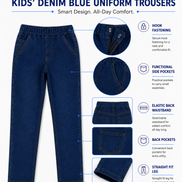 Blue Denim Uniform Jeans