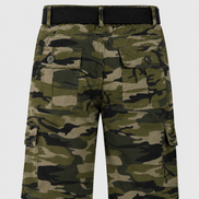 Boys’ Camouflage Cargo Bermuda Shorts with Belt