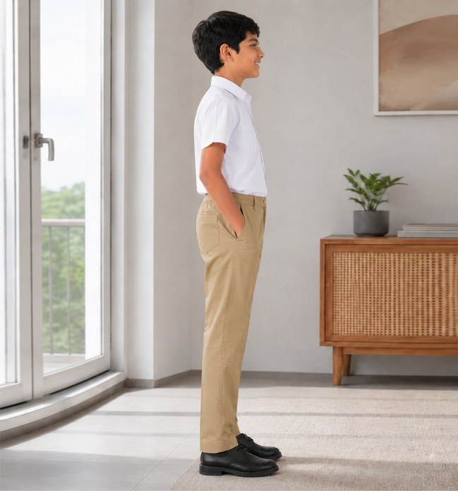Khaki School Uniform Trousers
