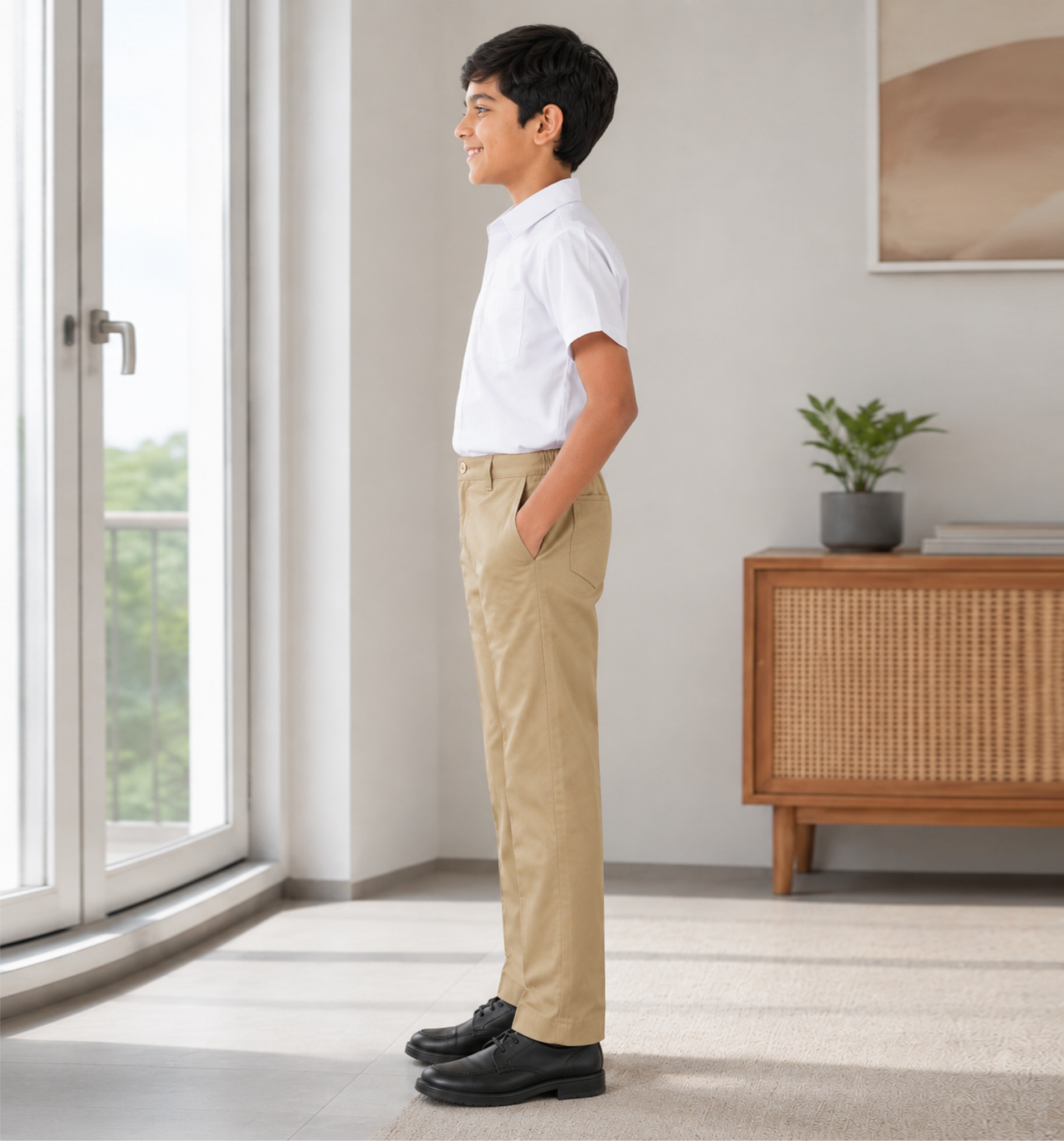 Khaki School Uniform Trousers