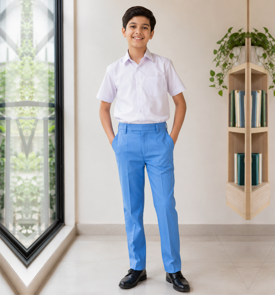 Light Blue School Uniform Trousers