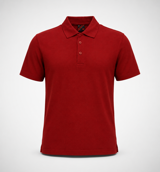 Maroon Polo Uniform T-Shirt