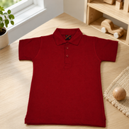 Maroon Polo Uniform T-Shirt