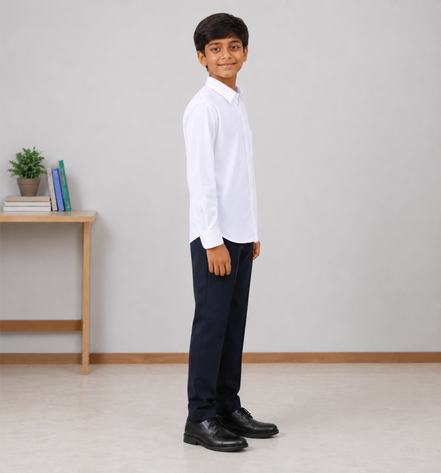 White Uniform Full Sleeves Shirt