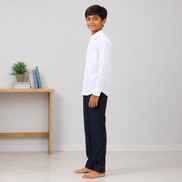 White Uniform Full Sleeves Shirt