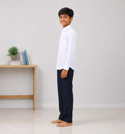 White Uniform Full Sleeves Shirt