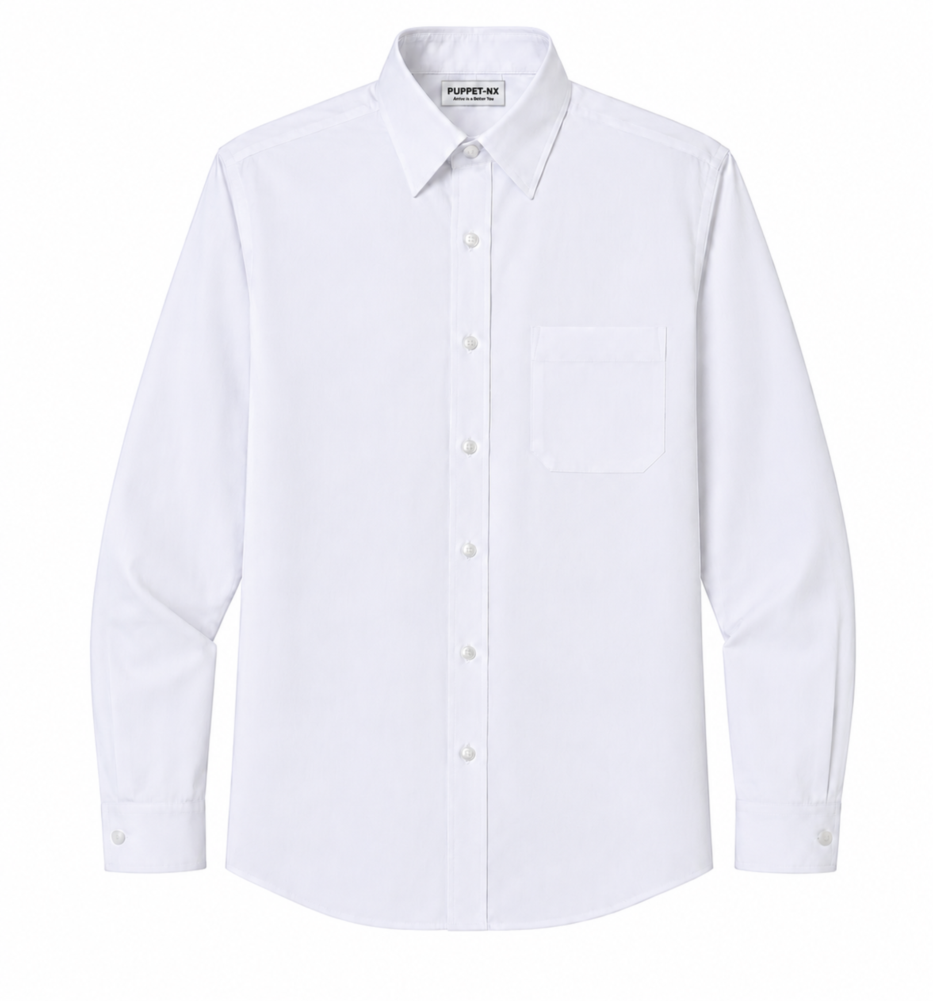 White Uniform Full Sleeves Shirt