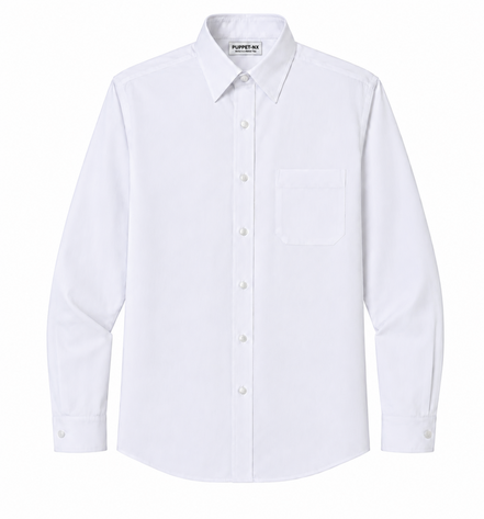 White Uniform Full Sleeves Shirt