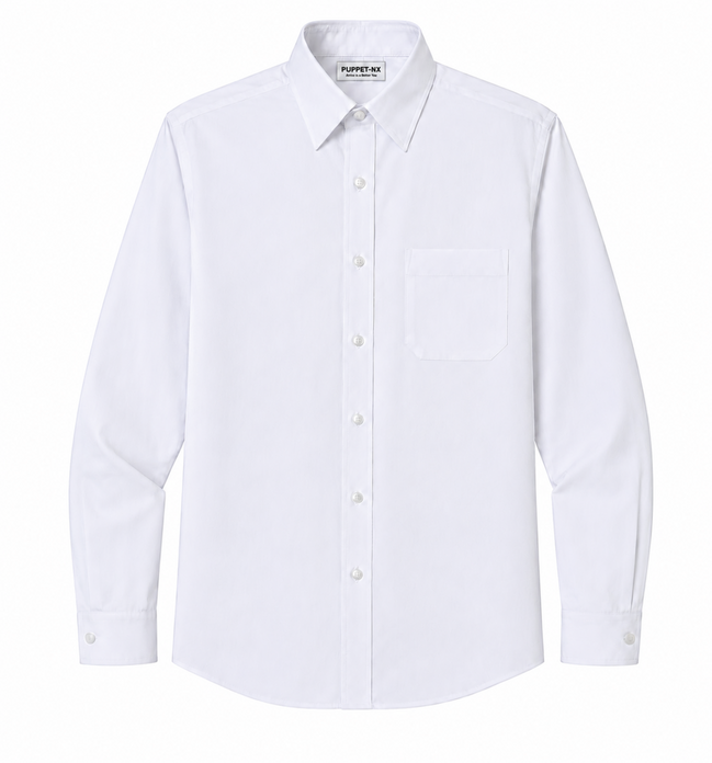 White Uniform Full Sleeves Shirt