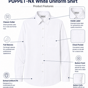 White Uniform Full Sleeves Shirt