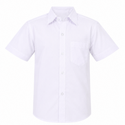 White Half-Sleeve School Uniform Shirt