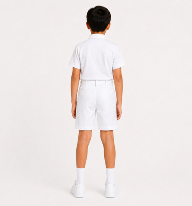 White School Uniform Shorts