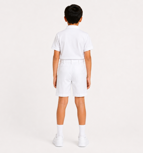 White School Uniform Shorts