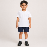 KG White Round-Neck Uniform T-Shirt