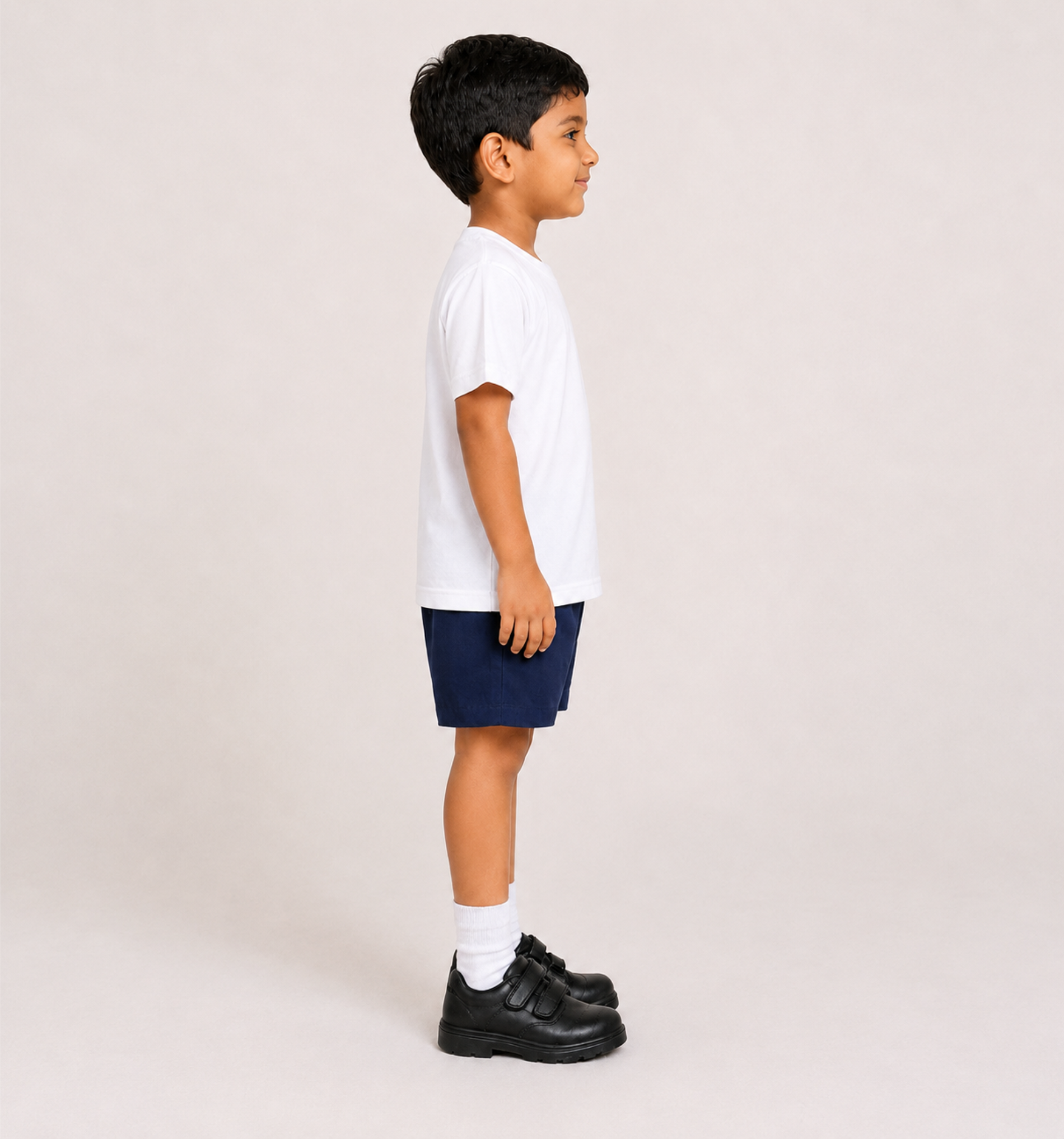 KG White Round-Neck Uniform T-Shirt