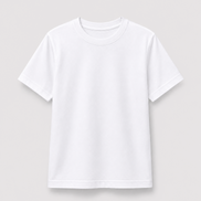 KG White Round-Neck Uniform T-Shirt