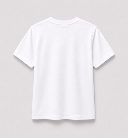 KG White Round-Neck Uniform T-Shirt