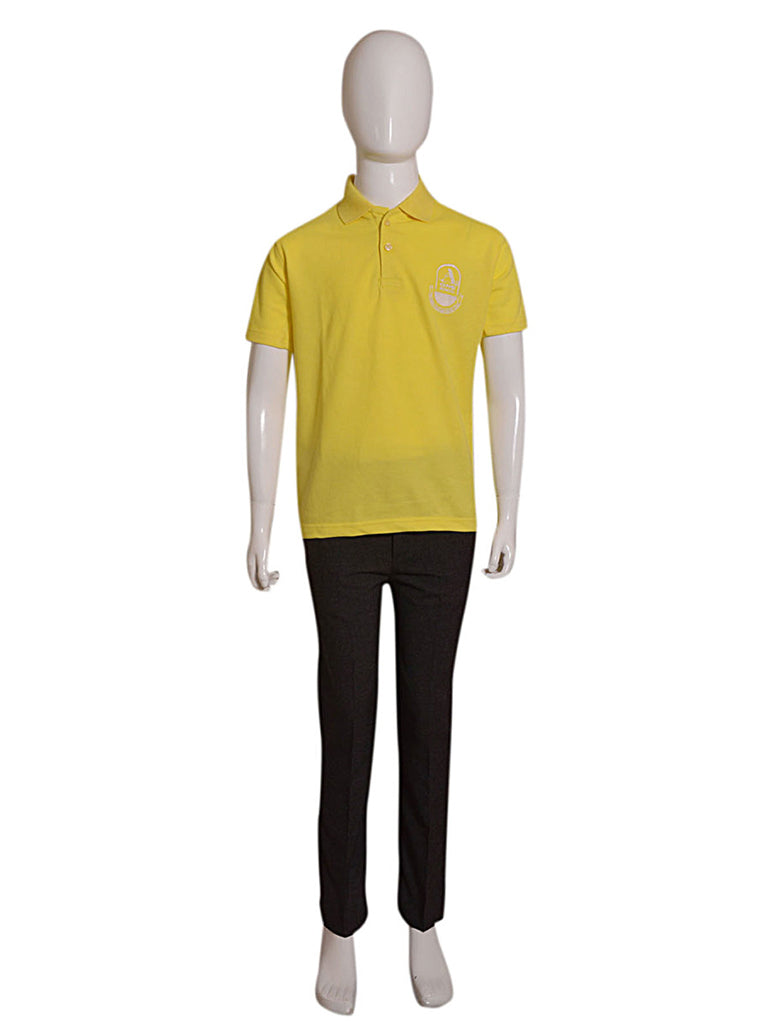 Yellow Collar T-Shirt for A-ONE School | Comfortable & Durable Kids' Uniform