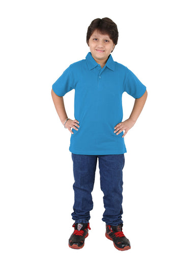 Sky Blue Collar T-Shirt