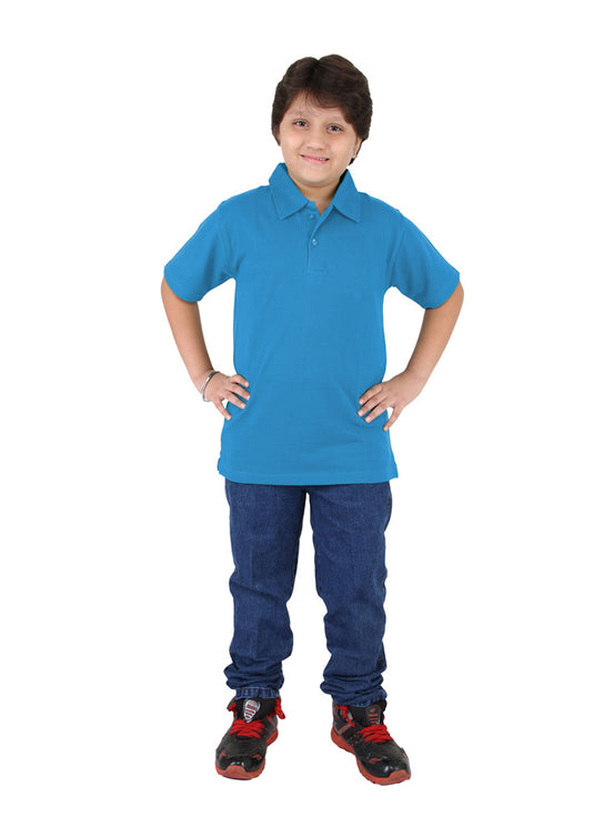 Sky Blue Collar T-Shirt