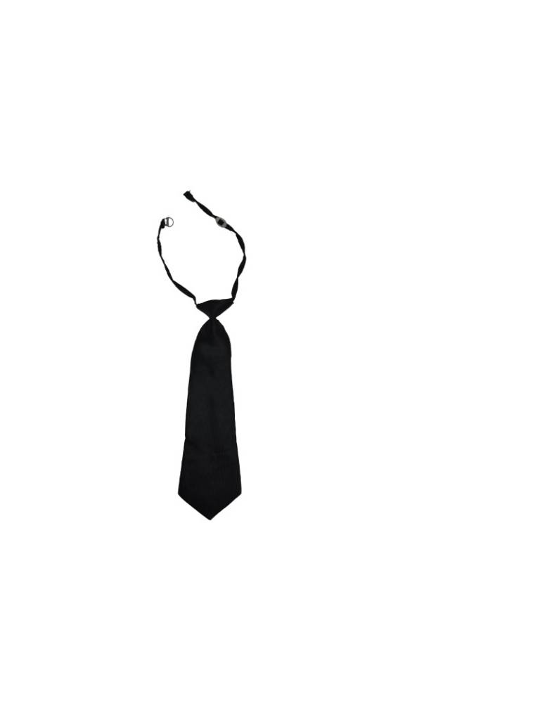 Black Pre-Tied Necktie
