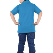 Sky Blue Collar T-Shirt