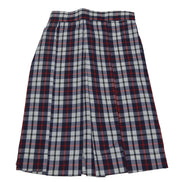 White Blue Checks Skirt