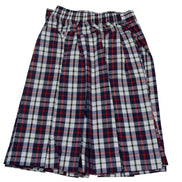 White Blue Checks Skirt