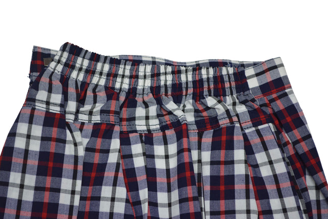 White Blue Checks Skirt