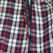 White Blue Checks Skirt